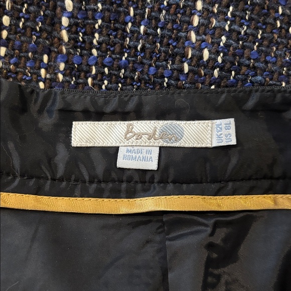 Boden Wool Tweed Notra Dame Pencil Skirt Sz 8 Long - Picture 5 of 8